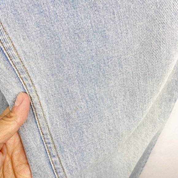 Alexander Wang Womens 26 Jeans Button Fly 100% Cotton Bleach Light Wash Straight - Picture 5 of 10